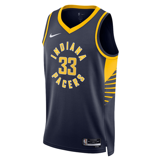 Indiana Pacers Navy NBA Jersey Myles Turner 33 - Icon Edition