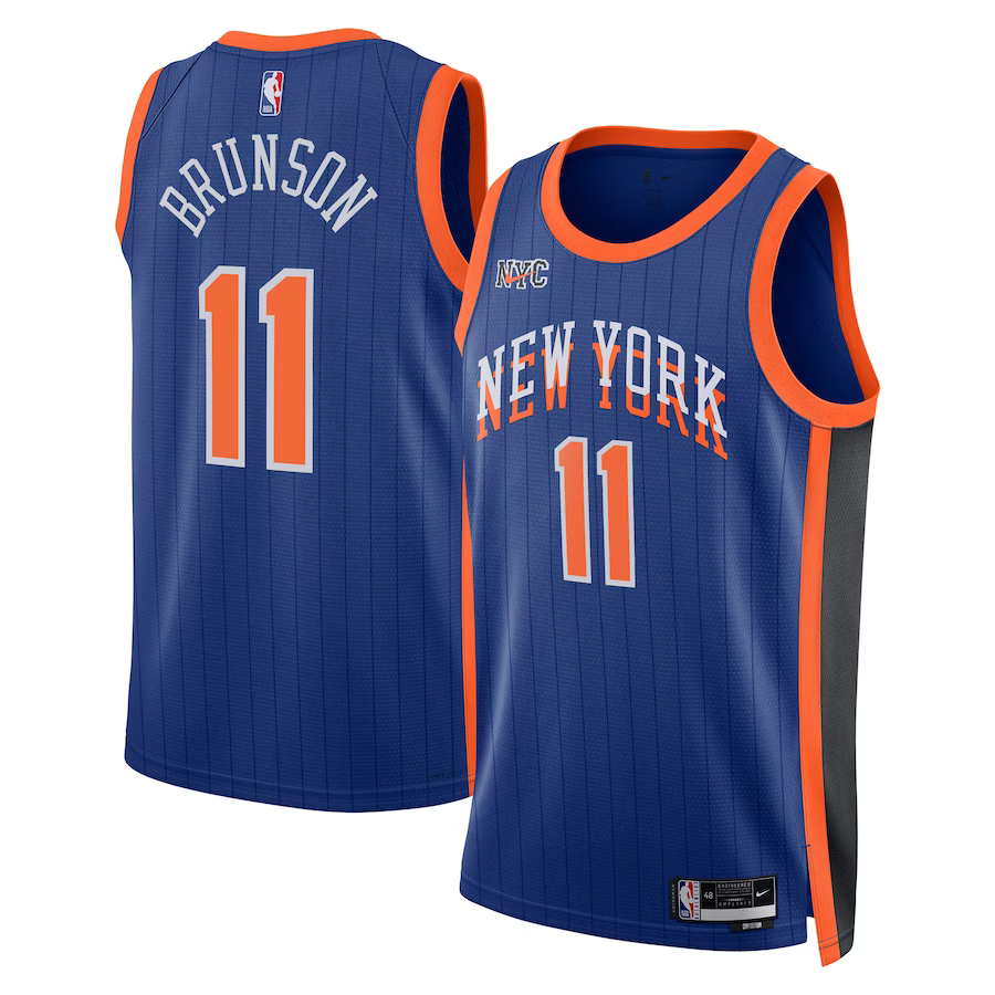 New York Knicks Blue City Edition 2024 NBA Jersey - Jalen Brunson 11