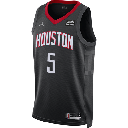 Houston Rockets Fred Vanvleet 5 Jordan Black NBA Jersey - Statement Edition