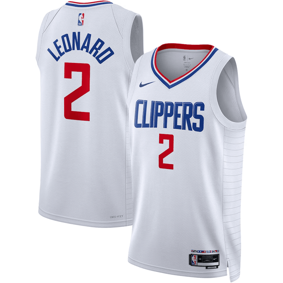 Los Angeles Clippers Kawhi Leonard 2 White NBA Jersey - Association Edition