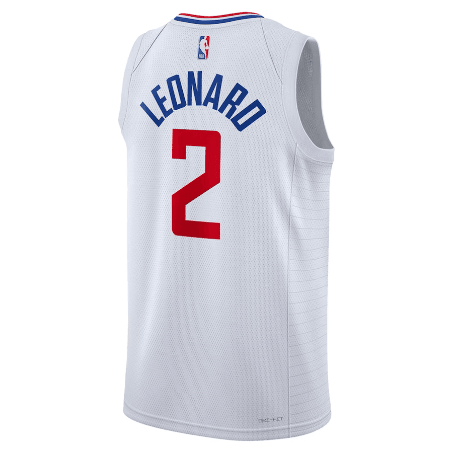 Los Angeles Clippers Kawhi Leonard 2 White NBA Jersey - Association Edition