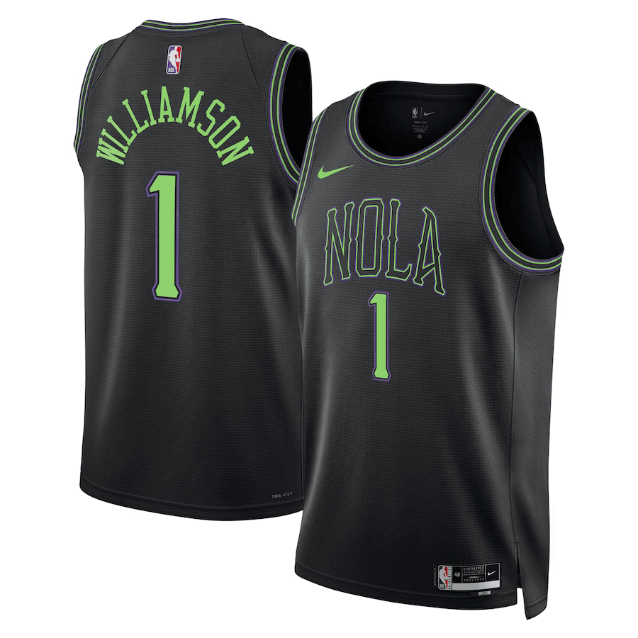 New Orleans Pelicans City Edition 2023/24 Black NBA Jersey - Zion Williamson