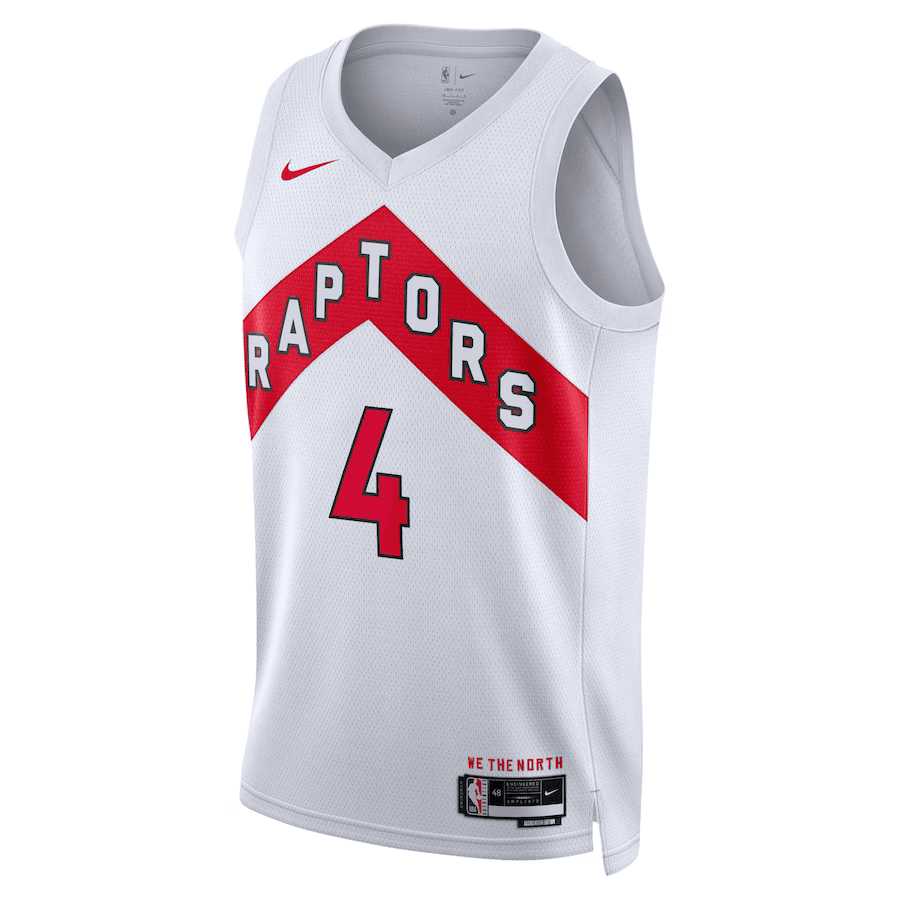 Toronto Raptors Association Edition White NBA Jersey - Scottie Barnes 4