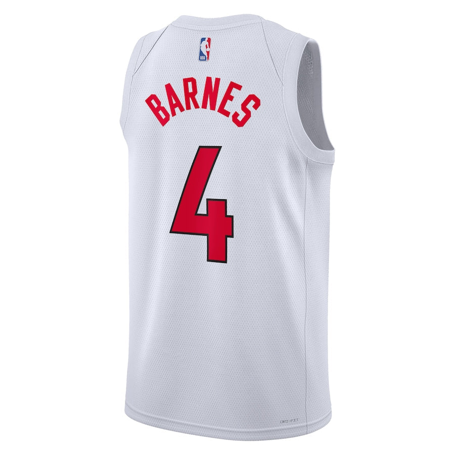 Toronto Raptors Association Edition White NBA Jersey - Scottie Barnes 4