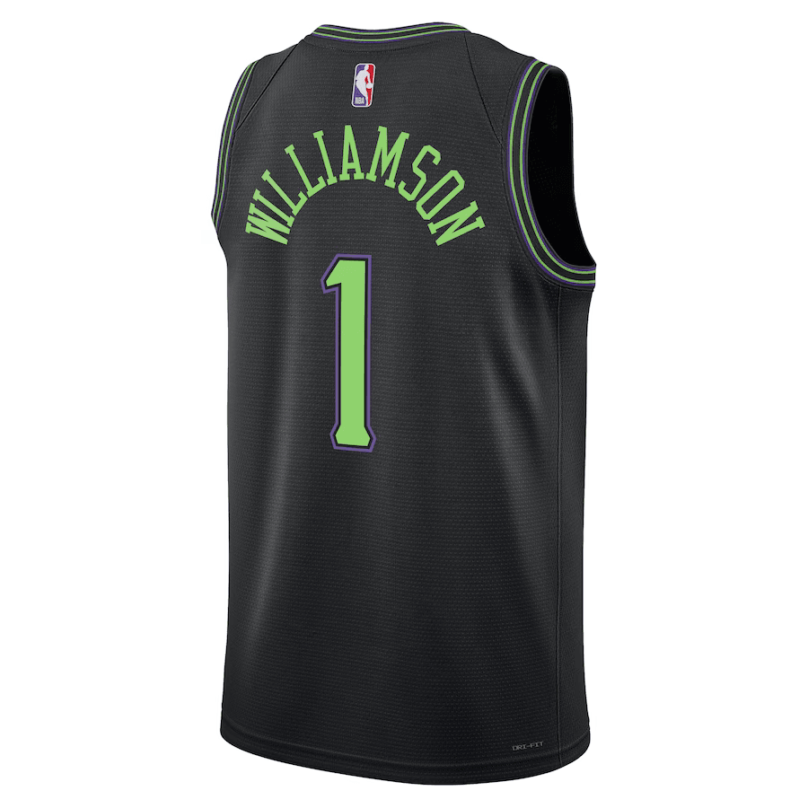 New Orleans Pelicans City Edition 2023/24 Black NBA Jersey - Zion Williamson