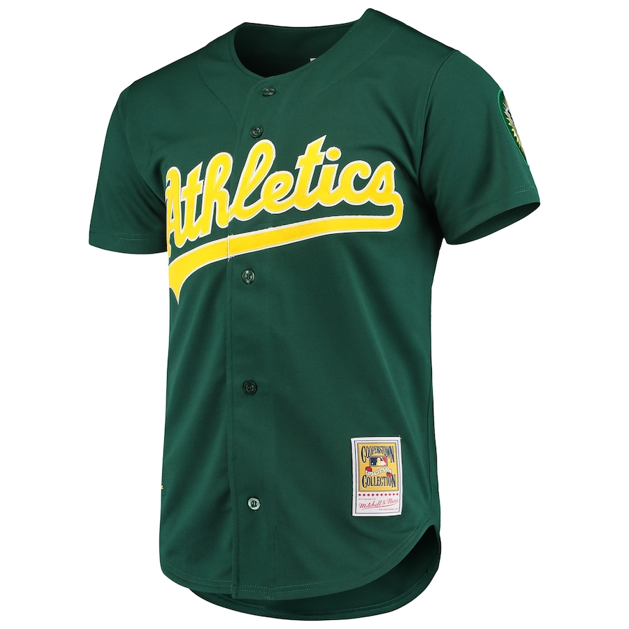 Oakland Mark McGwire Mitchell & Ness Green 1997 Cooperstown MBL Jersey