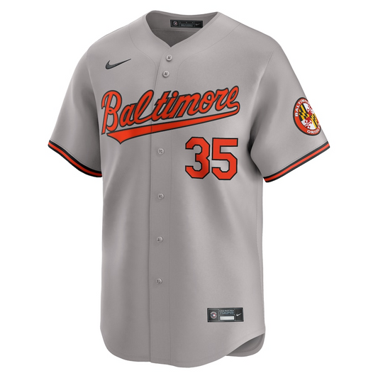 Baltimore Orioles Adley Rutschman 35 Orange Road Limited MLB Jersey