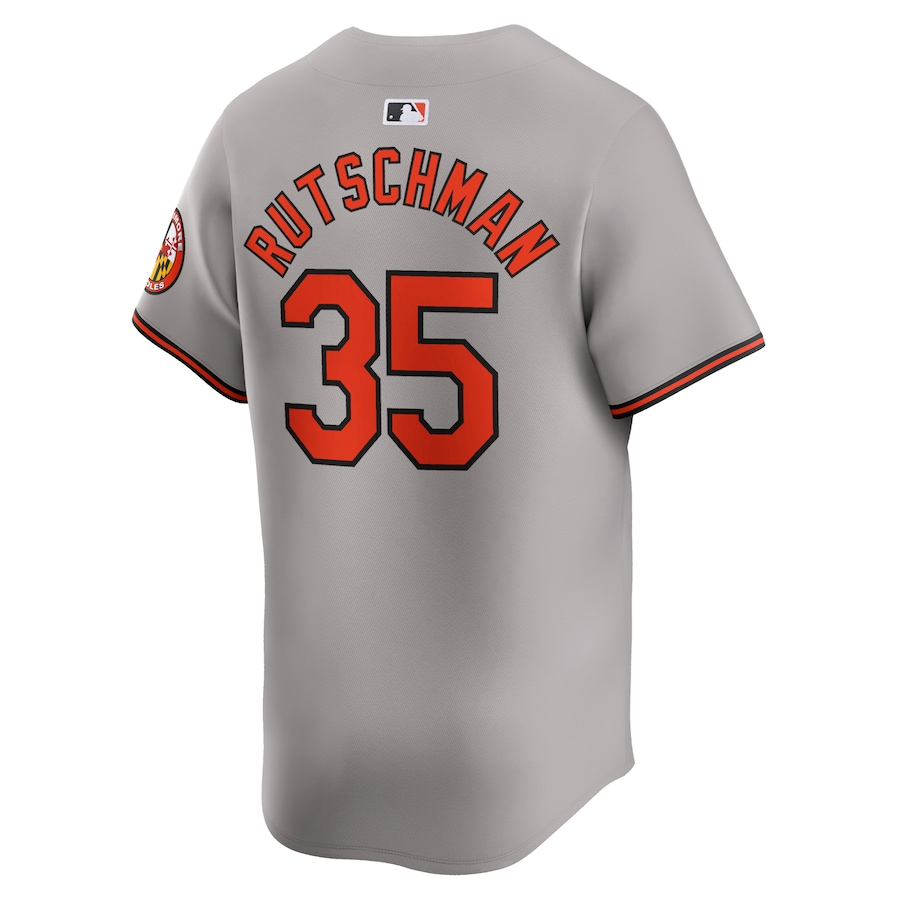 Baltimore Orioles Adley Rutschman 35 Orange Road Limited MLB Jersey