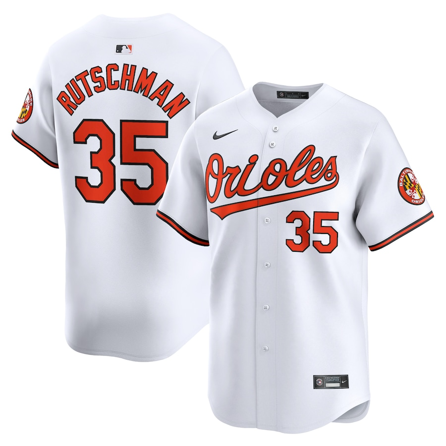 Baltimore Orioles Adley Rutschman 35 White Alternate Limited MLB Jersey