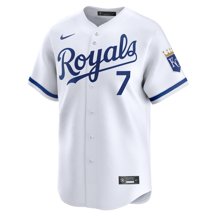 Kansas City Royals Bobby Witt Jr. 7 White Home Limited MLB Jersey