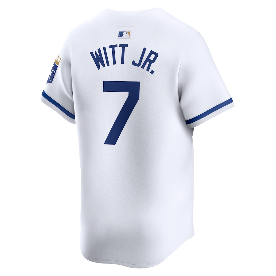 Kansas City Royals Bobby Witt Jr. 7 White Home Limited MLB Jersey