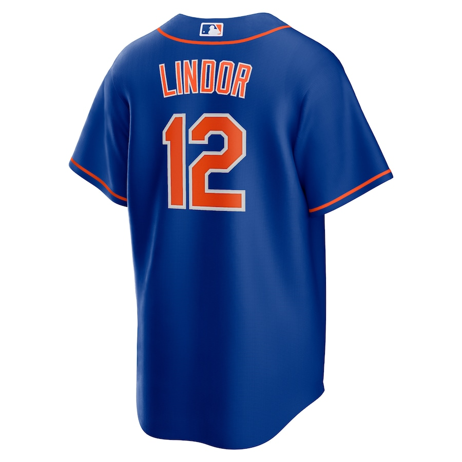 New York Mets Francisco Lindor 12 Royal Alternate MLB Jersey