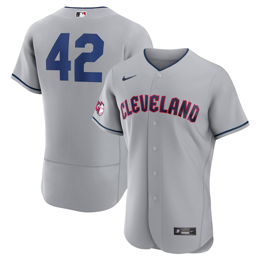 Cleveland Guardians 42 Gray 2023 Jackie Robinson Day Authentic MLB Jersey