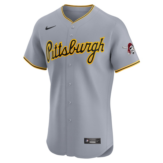 Pittsburgh Pirates 42 Gray Road 2024 Jackie Robinson Day Elite MLB Jersey