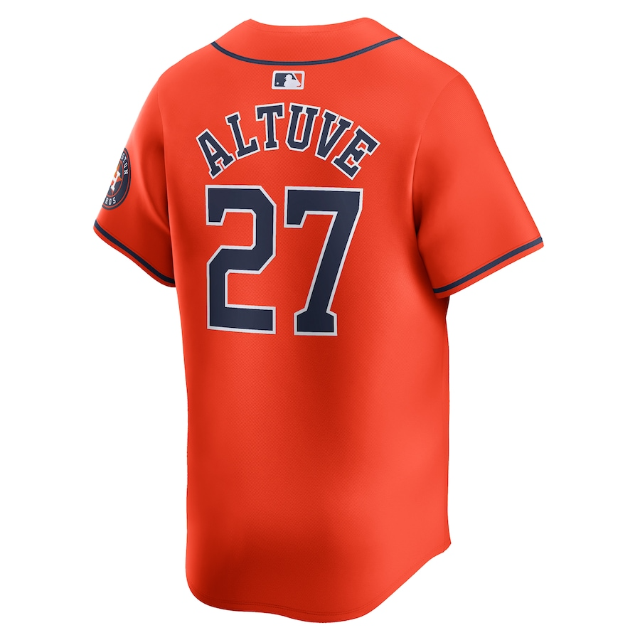 Houston Astros Jose Altuve 27 Orange Alternate Limited MLB Jersey