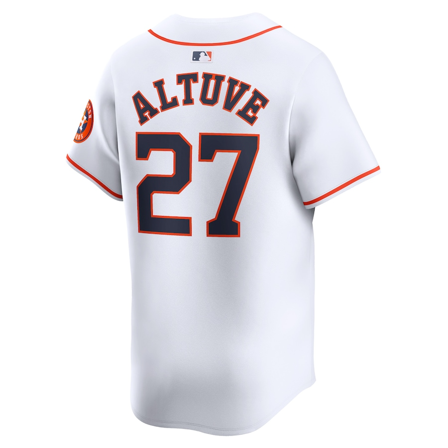 Houston Astros Jose Altuve 27 White Home Limited MLB Jersey