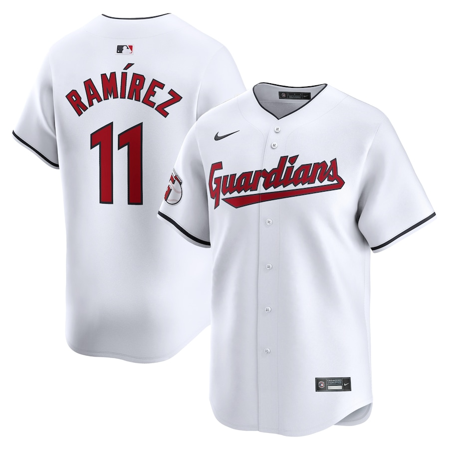 Cleveland Guardians José Ramírez 11 White Navy Alternate Limited MLB Jersey