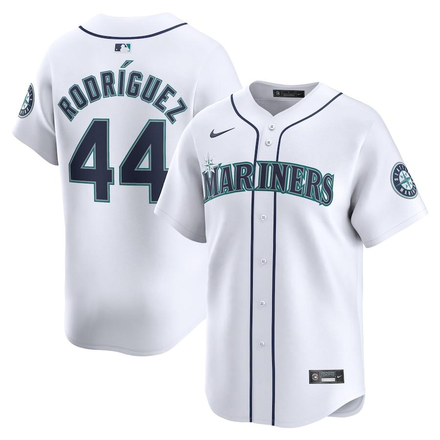 Seattle Mariners Julio Rodríguez 44 White Home Limited MLB Jersey