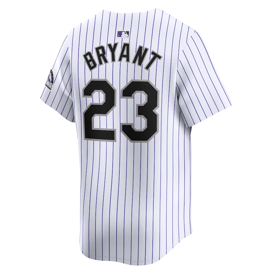 Colorado Rockies Kris Bryant 23 White Home Limited MLB Jersey