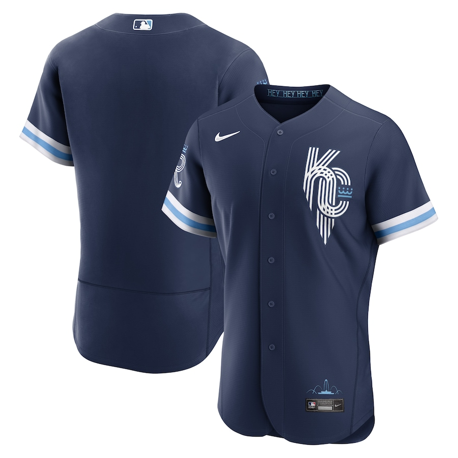 Kansas City Royals Navy City Connect Authentic  MLBJersey