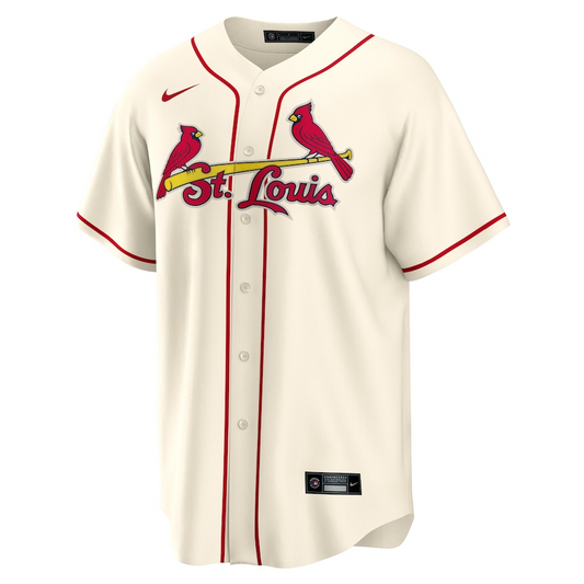 St. Louis Cardinals Nolan Arenado 28 Cream Alternate Official MLB Jersey