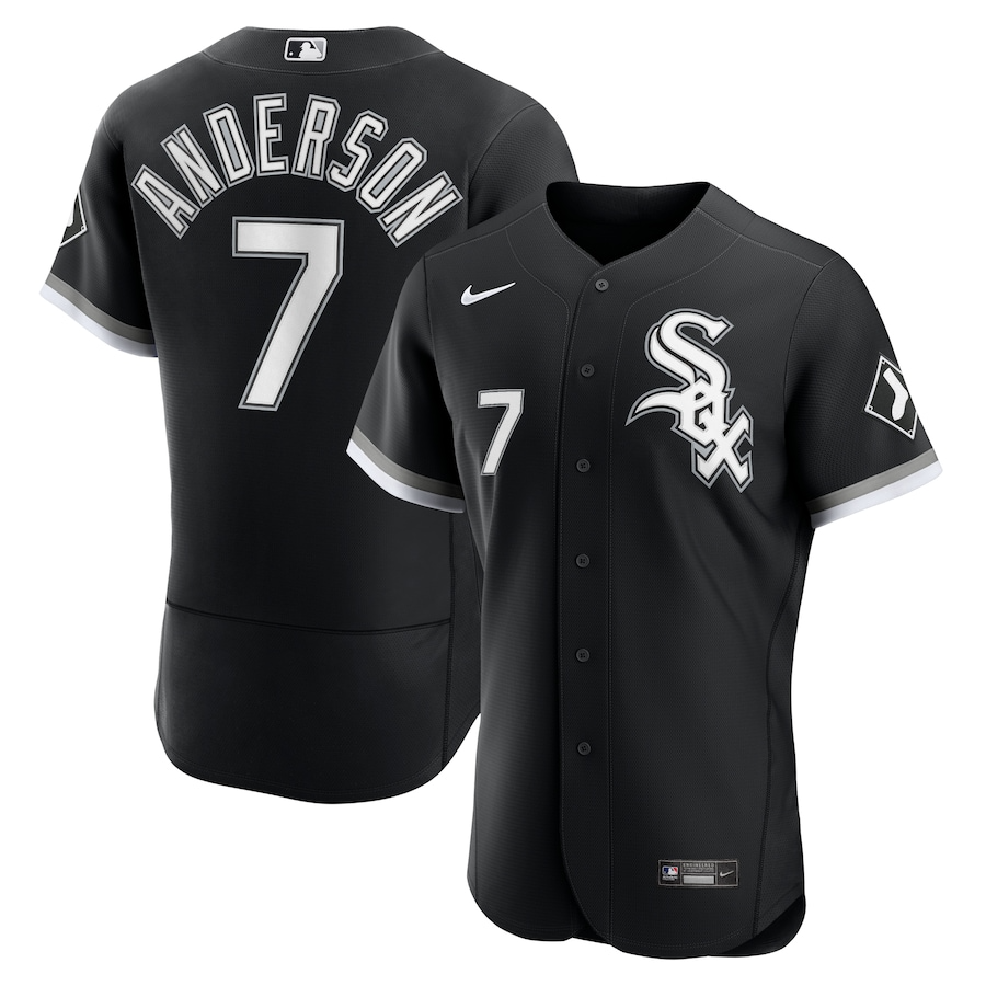 Chicago White Sox Tim Anderson 7 Black Alternate Authentic MLB Jersey