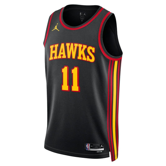 Atlanta Hawks Black Statement Edition Jordan NBA Jersey - Trae Young 11