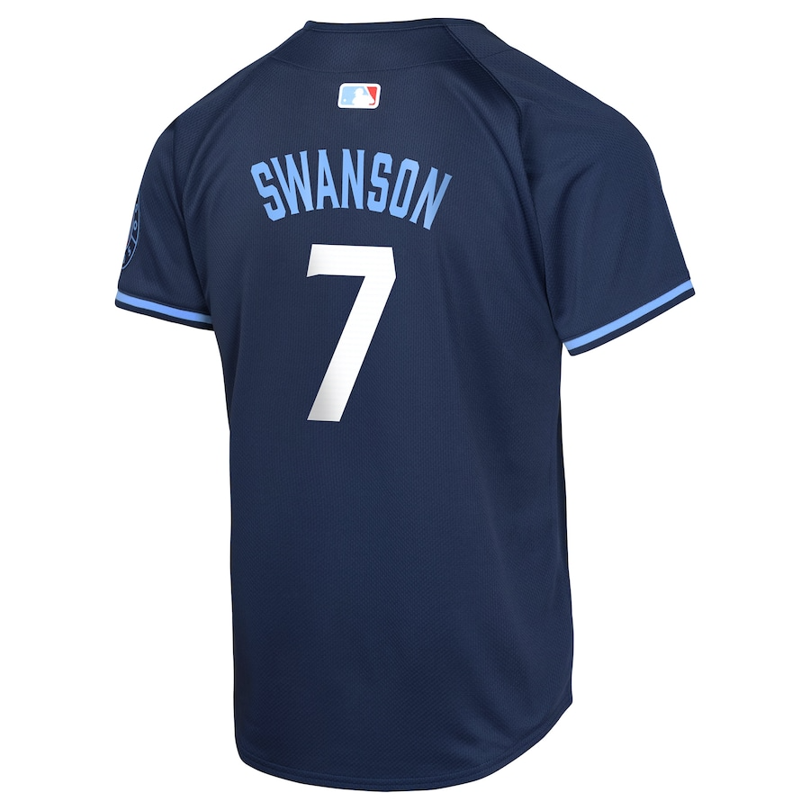 Chicago Cubs Dansby Swanson 7 Navy City Connect Limited MLB Jersey